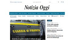 Desktop Screenshot of notiziaoggi.it