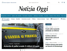 Tablet Screenshot of notiziaoggi.it